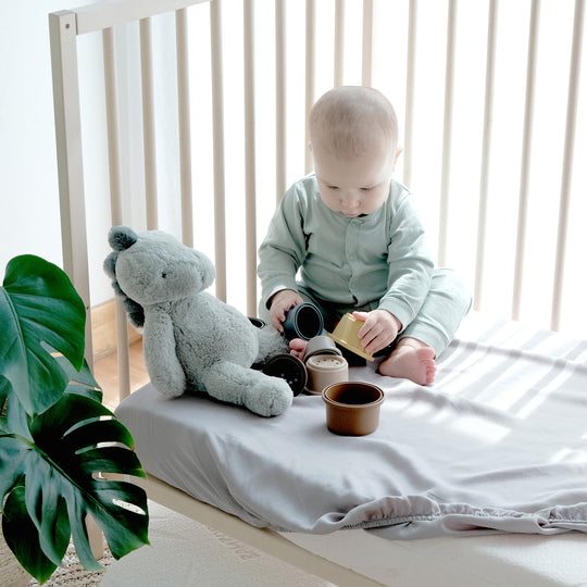 Heveya® Junior Bamboo Crib Fitted Sheet